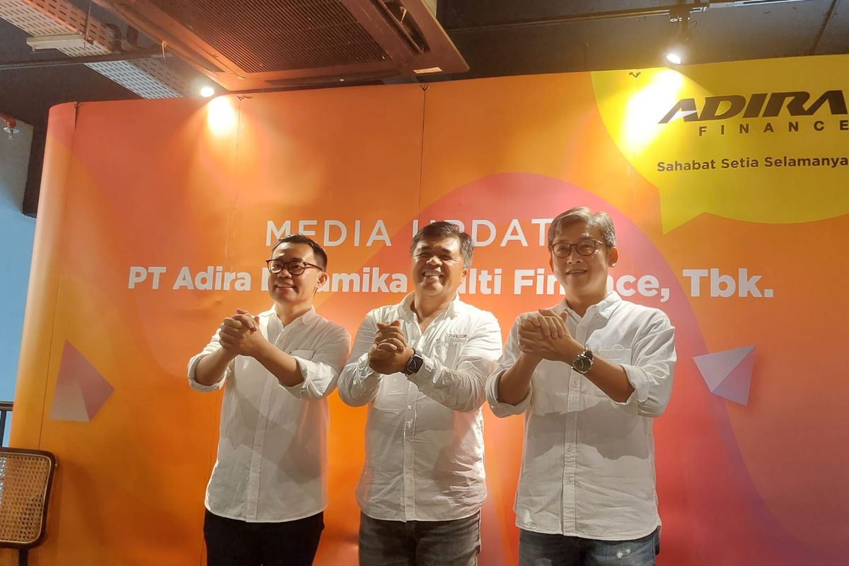 Media update Adira Finance di Kuningan, Jakarta Selatan, Jumat (10/2/2023).