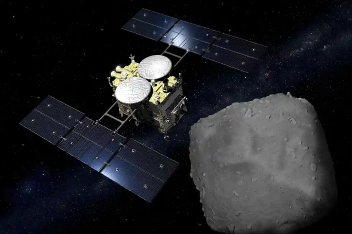 Debu dikumpulkan dari asteroid Ryugu oleh wahana Hayabusa-2 Jepang. 