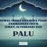 Jadwal Imsak dan Buka Puasa Kota Palu Hari Ini, 20 Februari 2026