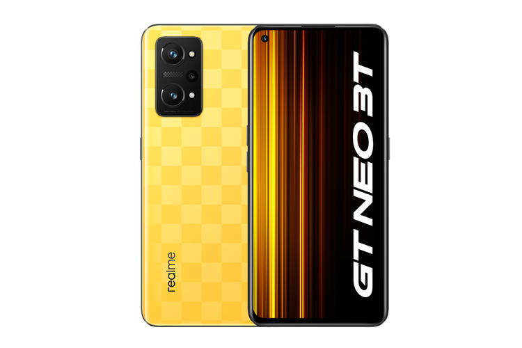 Realme GT Neo 3T pilihan warna Dash Yellow.
