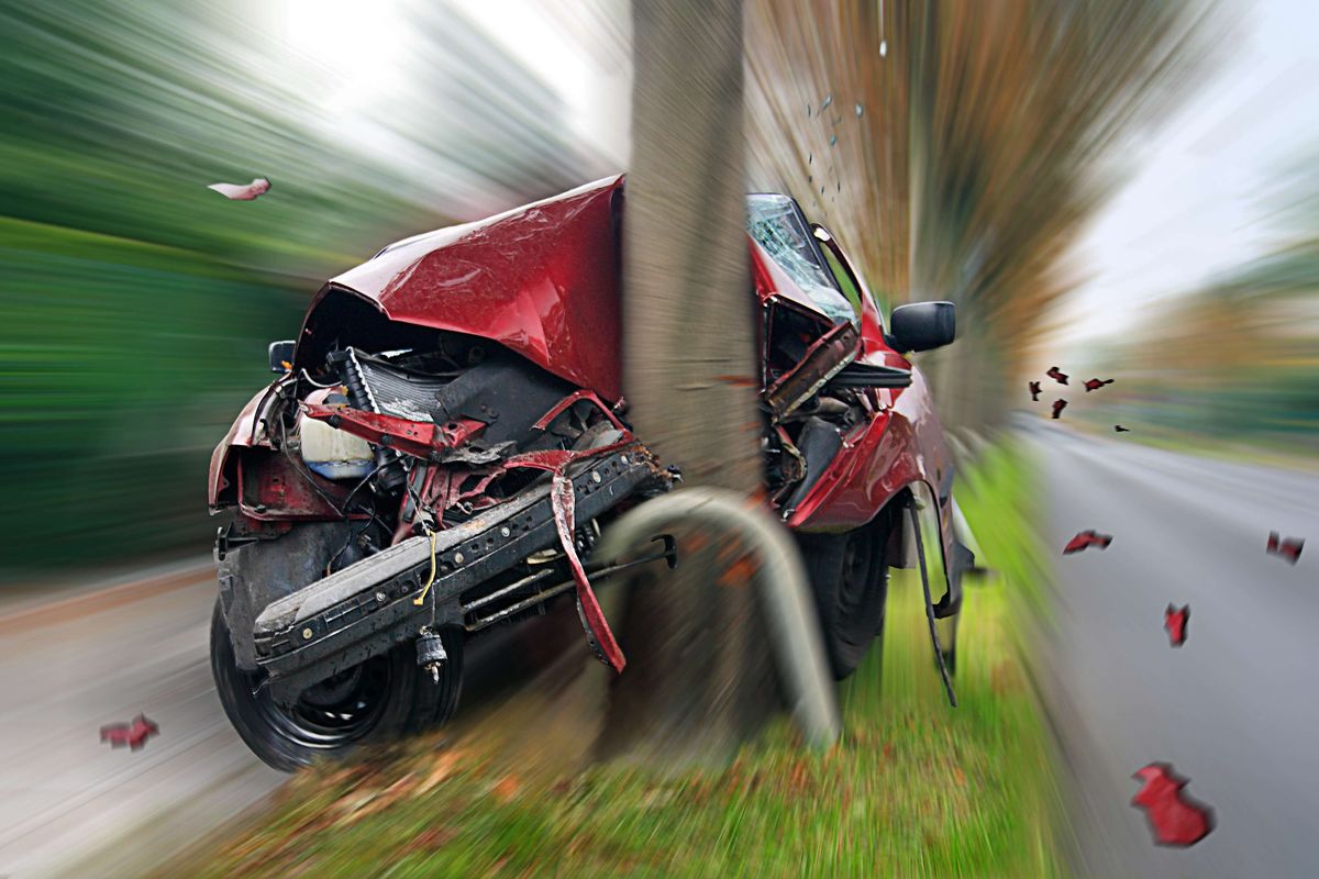 Ilustrasi kecelakaan kendaraan.