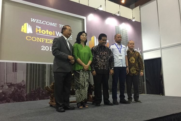 Pembukaan Hotel Week Indonesia di Jakarta Convention Center (JCC), Kamis (23/11/2017).