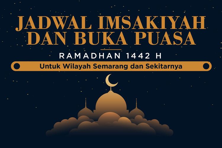 Jadwal Imsakiyah dan Buka Puasa Ramadhan 1442H/2021 untuk Wilayah Semarang dan Sekitanya