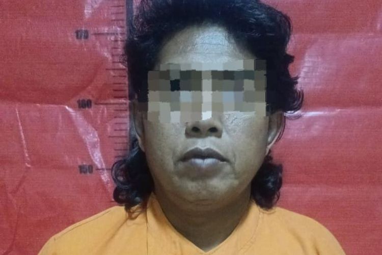 Pelaku Syaiful Bahri saat diamankan di Polres Sumenep. 