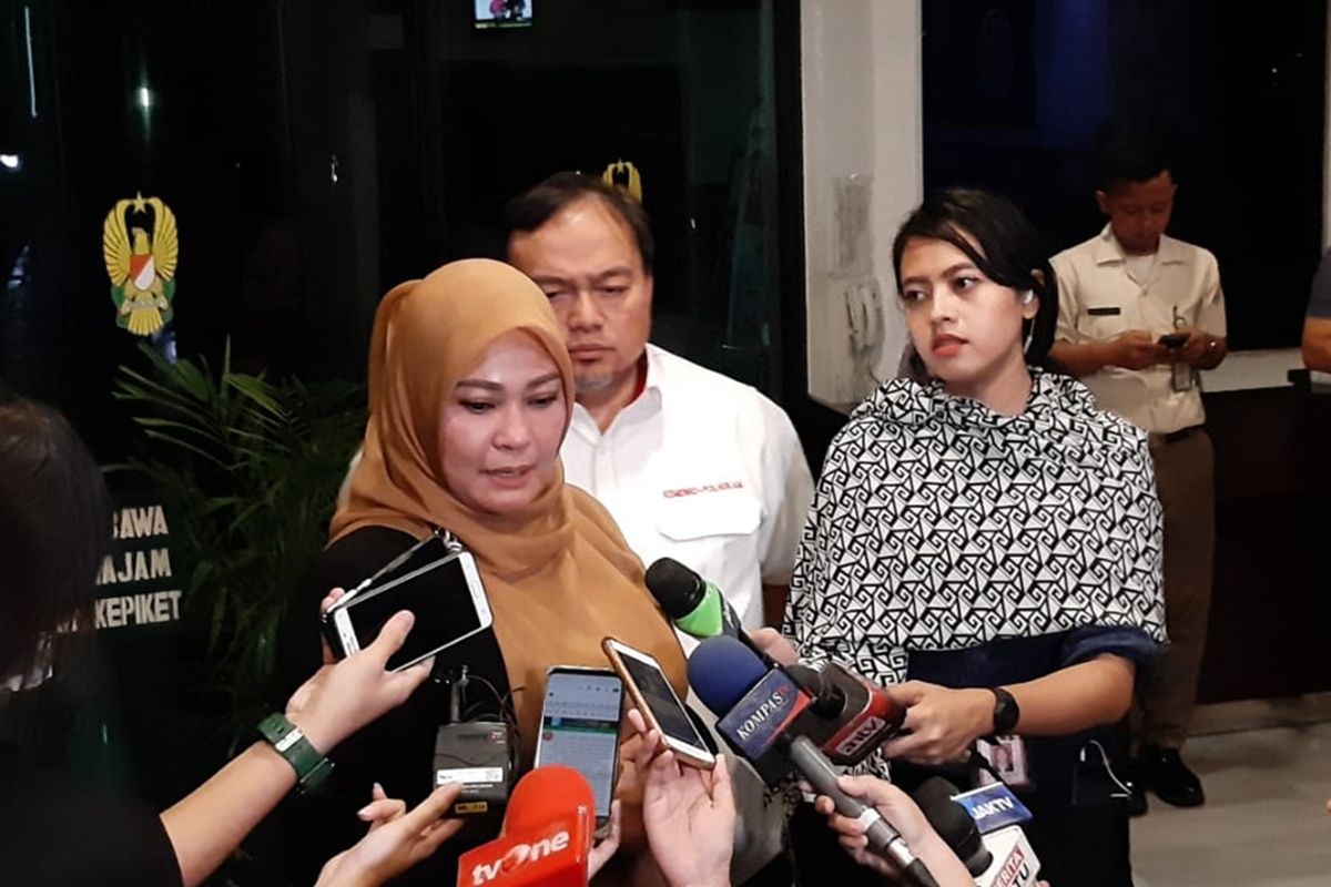 Bupati Pandeglang Irna Narulita di RSPAD, Gatot Subroto, Jakarta Selatan, Kamis (10/10/2019).