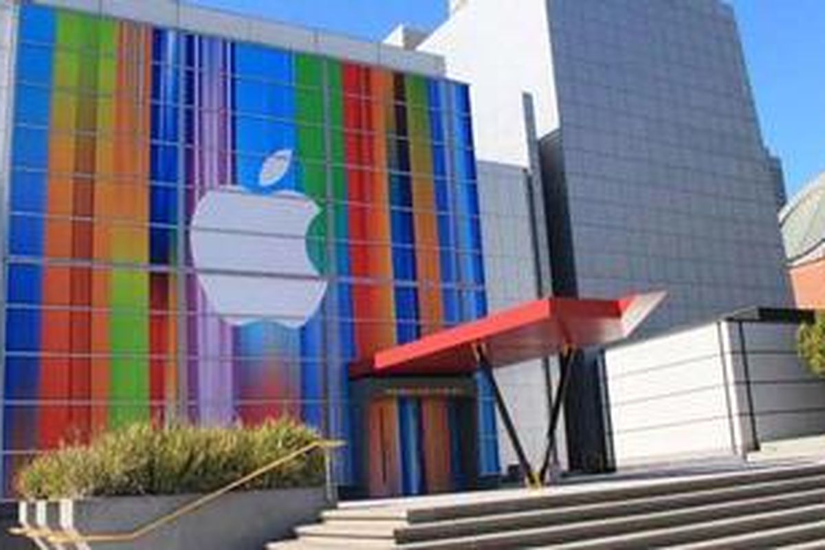 Lokasi peluncuran iPhone 5 di erba Buena Center for The Arts Theater, San Fransisco, AS.