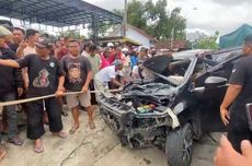 Melaju Terlalu ke Kanan, Xpander Tabrakan dengan Truk di Ponorogo