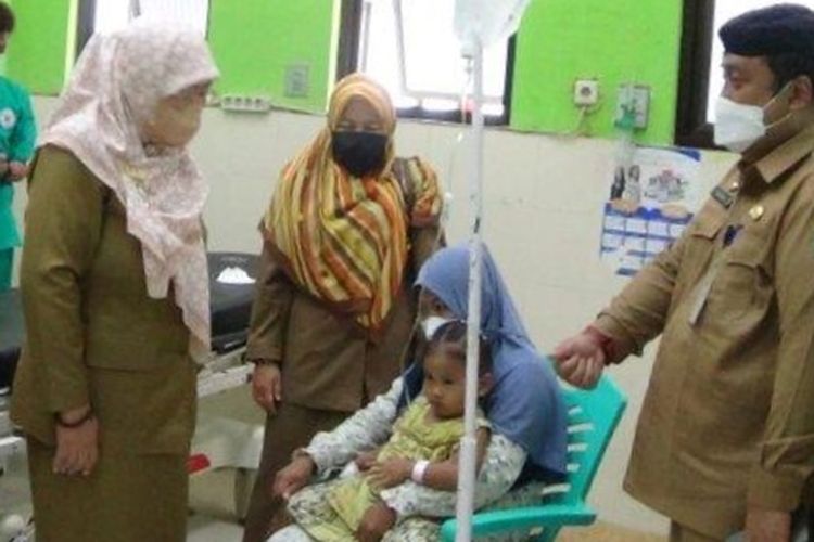 Balita Asyifa saat berada di RSUD Moh Anwar Sumenep, Selasa (30/8/2022). 