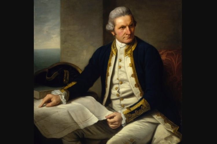 Lukisan potret James Cook karya pelukis Belanda, Nathaniel Dance pada tahun 1776.