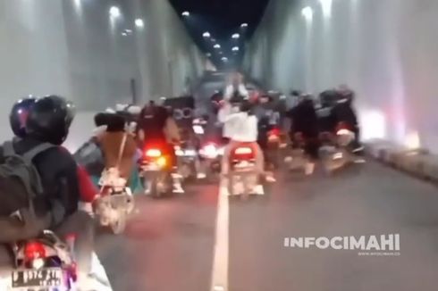 Polisi Cari Kelompok Motor yang Tutup Underpass Cimahi Sambil Geber-geber Knalpot Bising