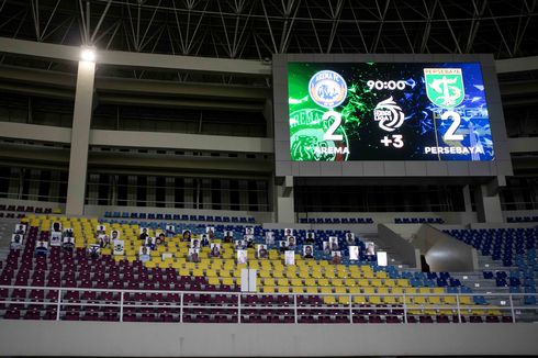 45 Aremania Hadir Beri Semangat Arema Melawan Persebaya di Manahan 