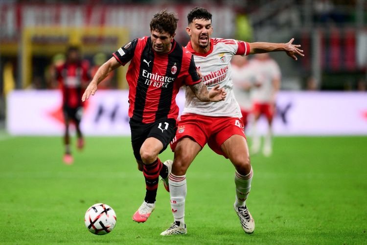 Hasil Lengkap Liga Europa, AC Milan Kalah dari Benfica