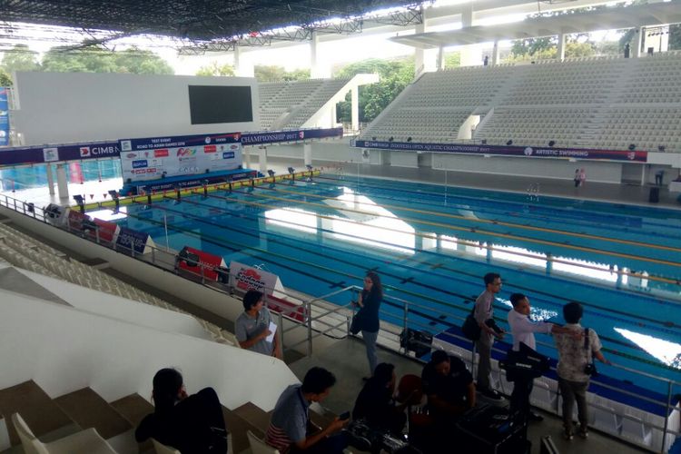 Venue Aquatic Stadium, Gelora Bung Karno, Senayan, Jakarta.
