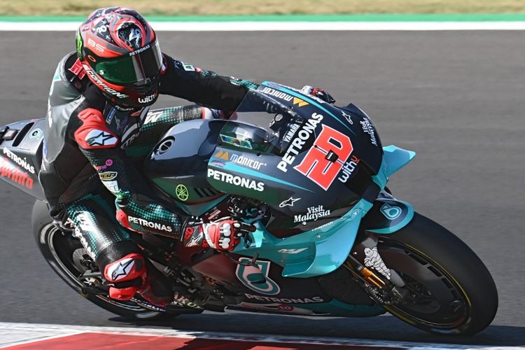 Hasil Kualifikasi Motogp Aragon 2020 Fabio Quartararo Amankan Pole Position Halaman All Kompas Com