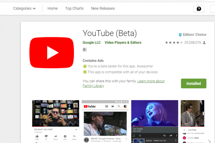 YouTube Program Beta