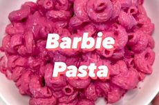 Resep 'Barbie' Pasta Berwarna Pink yang Viral di TikTok