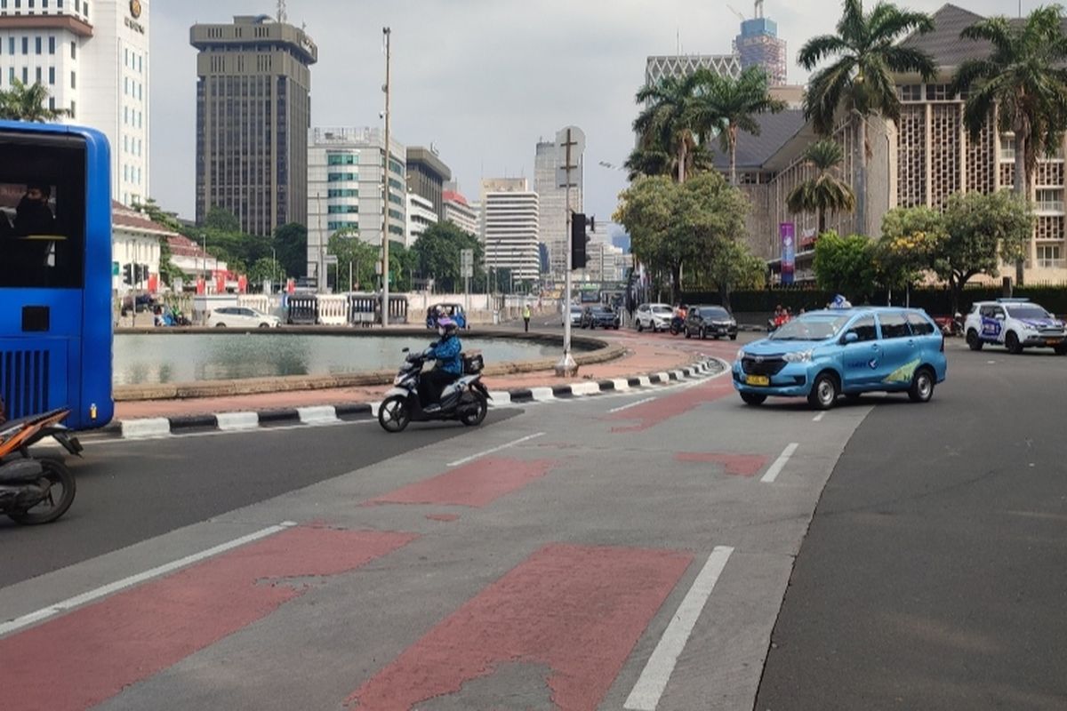 Situasi jalan Sudirman, Jakarta