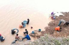 Berburu Harta Karun, Warga Penuhi Sungai Batanghari Jambi