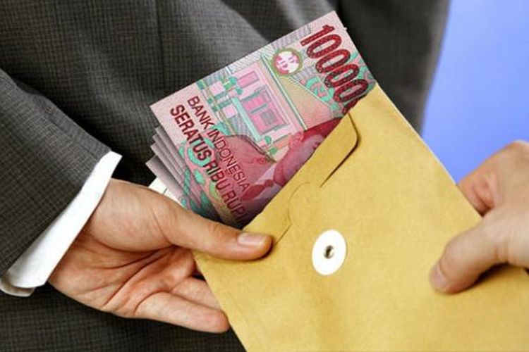Ilustrasi suap. Guru honorer yang jual-beli bangku SPMB SMP di Dedok dinonaktifkan.
