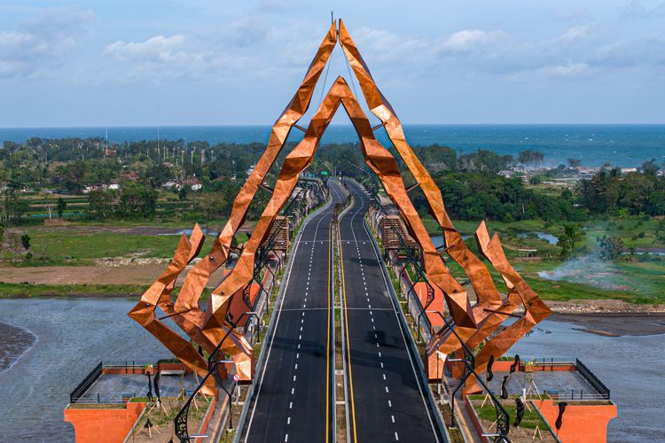 Jembatan Kabanaran yang menghubungkan Kabupaten Bantul dan Kulon Progo, DIY.