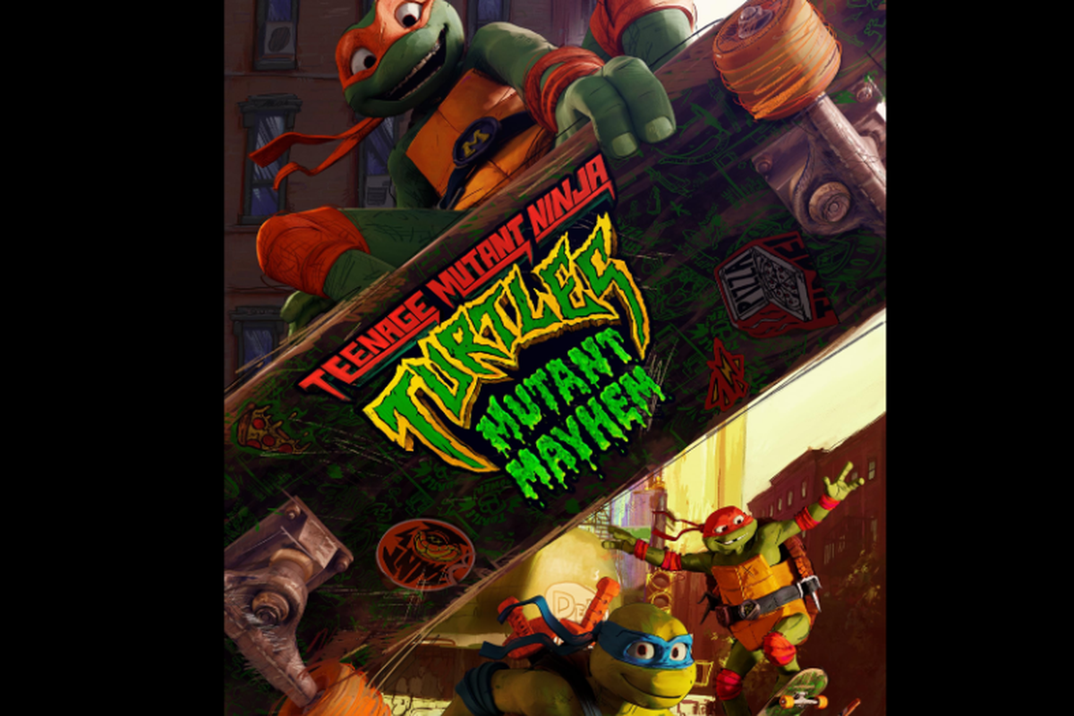 Poster Teenage Mutant Ninja Turtles: Mutant Mayhem.