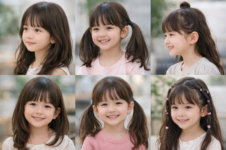10 Model Rambut Anak Perempuan Ala Korea yang Imut dan Kekinian
