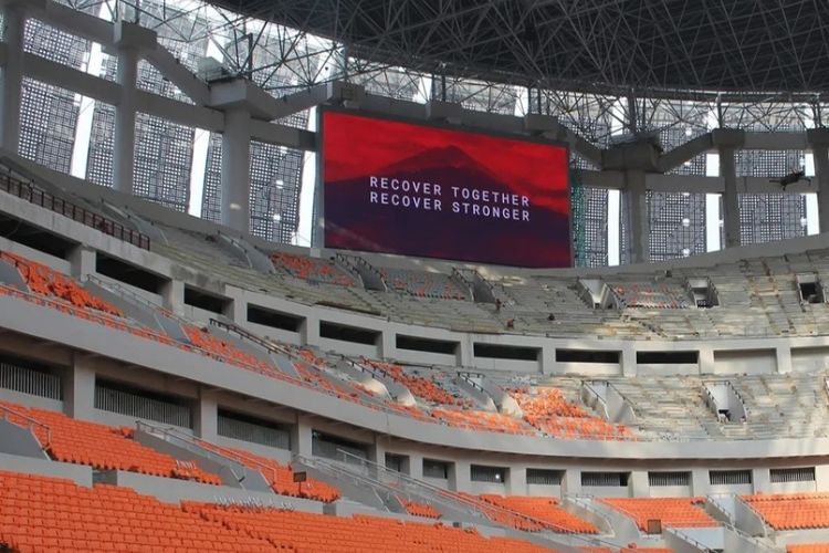 Papan skor Jakarta International Stadium (JIS)