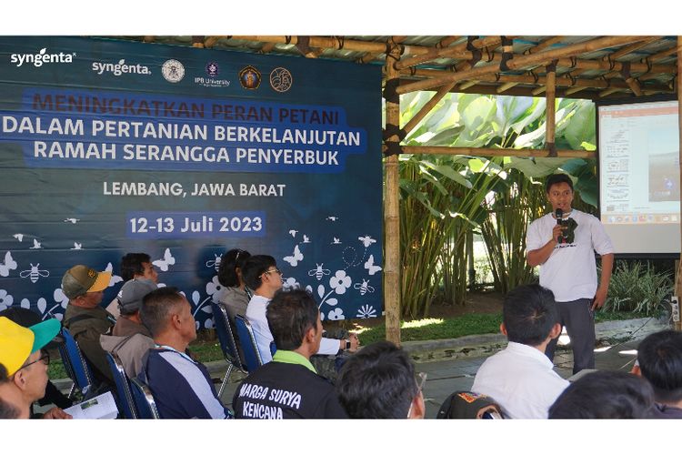 Meningkatkan Peran Petani dalam Pertanian Berkelanjutan yang Ramah Penyerbuk di Learning Centers Syngenta, Lembang, Jawa Barat, Rabu (12/7/2023) dan Kamis (13/7/2023)