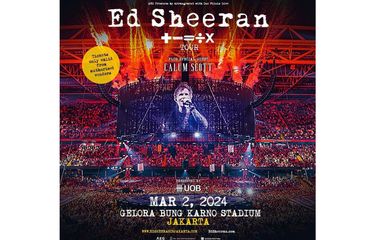 Tangkapan layar pengumuman konser Ed Sheeran 2024 di Jakarta 