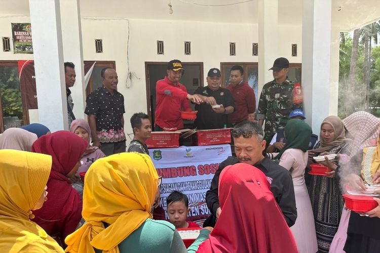 Kementerian Sosial (Kemensos) membentuk lumbung sosial di Kepulauan Masalembu, Kabupaten Sumenep, Jawa Timur, Senin (15/5/2023). 