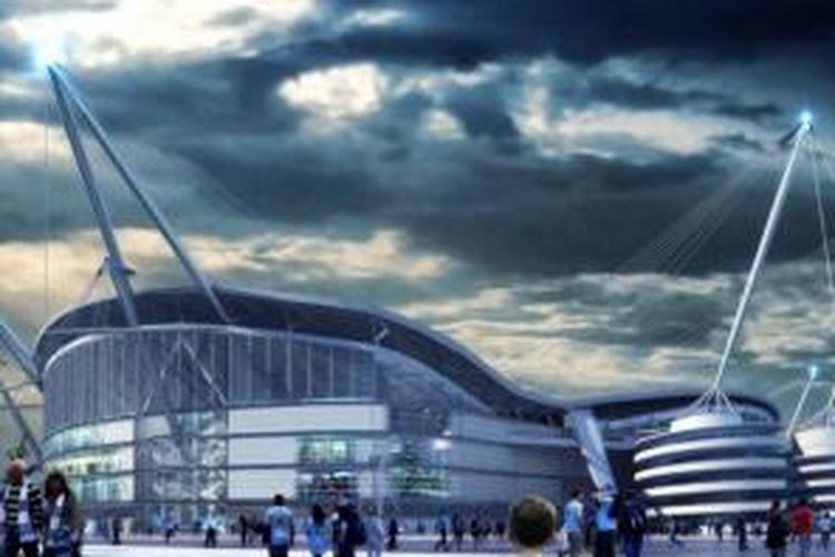 Rancangan Stadion Etihad pada tahun 2015