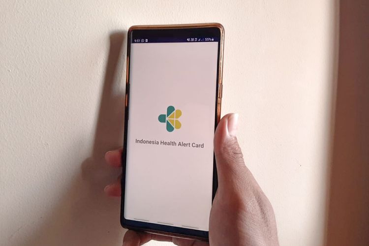 Aplikasi e-HAC yang dibuat Kementerian Kesehatan (kemenkes) sebagai syarat bepergian.