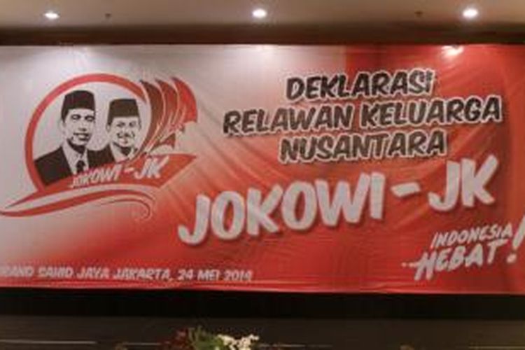 Relawan Keluarga Nusantara Jokowi-JK resmi dibentuk, Sabtu (24/5/2014). Tim relawan ini akan menjadi motor pemenangan Jokowi-JK.