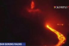 Video Aliran Lava Pijar Gunung Raung