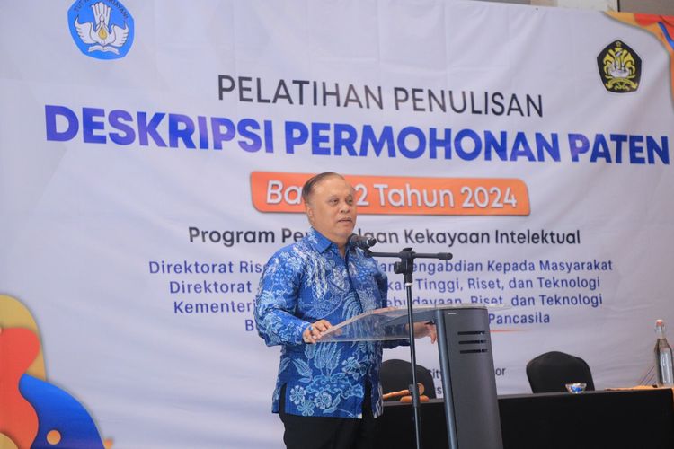 Rektor Universitas Pancasila, Prof. Dr. Ir. Marsudi Wahyu Kisworo menyoroti posisi Indonesia di ASEAN terkait dengan jumlah paten.