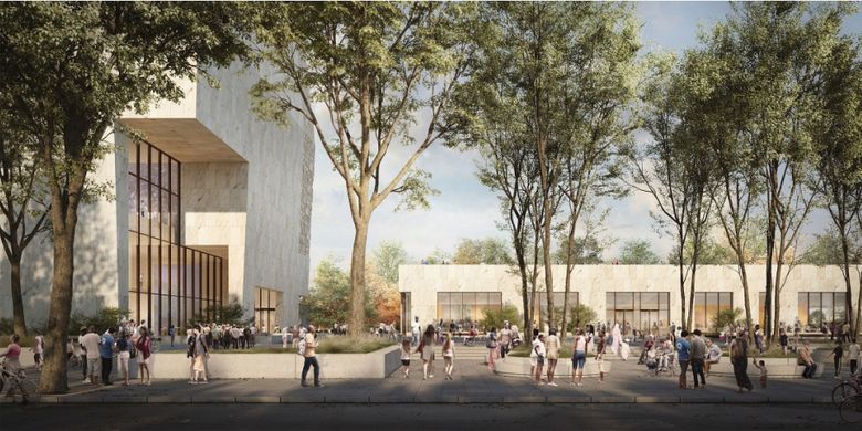 Desain Obama Presidential Center di Chicago, Amerika Serikat.