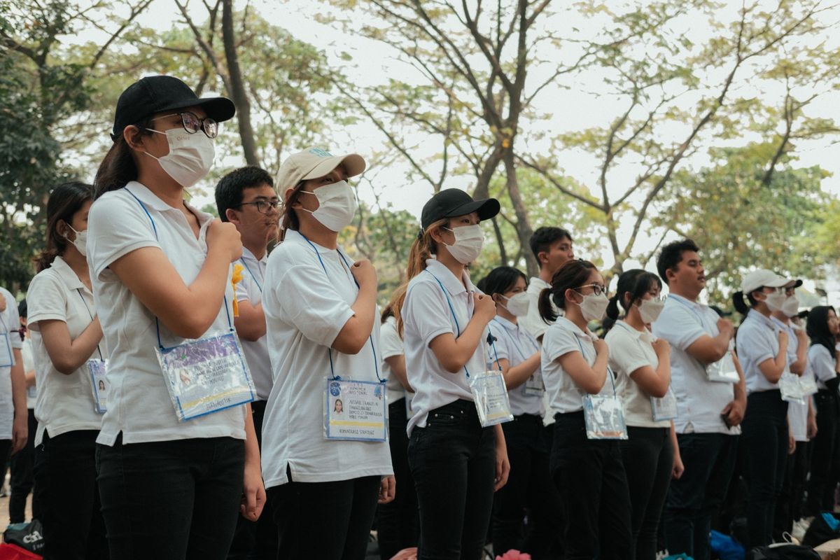 Orientasi Mahasiswa Baru Universitas Multimedia Nusantara (OMB UMN) dalam Pembentukan Hari 2 OMB UMN yang digelar pada Rabu (23/8/2023), 