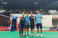 Reuni di Piala Presiden 2022, Tontowi/Liliyana Terpukau Dispenser Shuttlecock