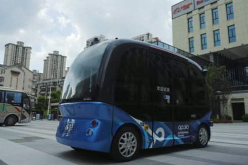 Melihat Bus Tanpa Sopir untuk Transportasi Publik di China