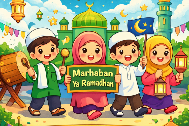 poster pawai Ramadhan anak SD