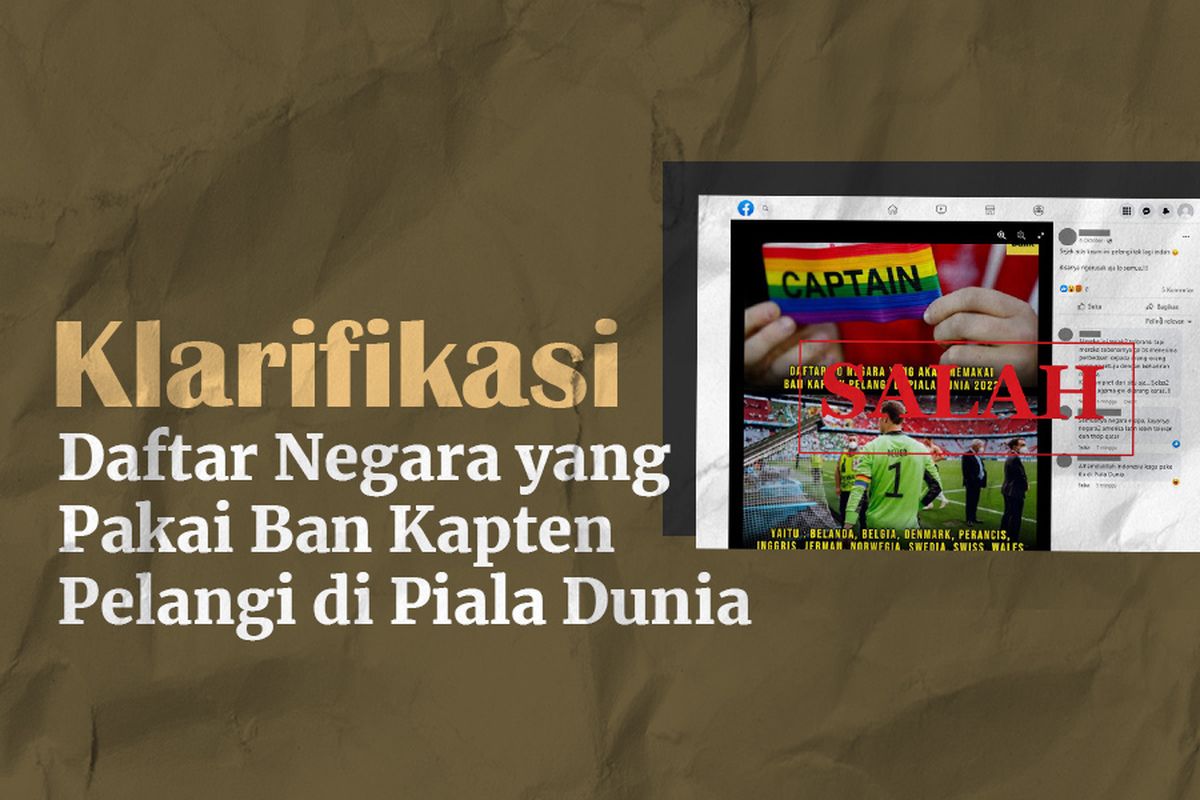 Klarifikasi! Daftar Negara yang Pakai Ban Kapten Pelangi di Piala Dunia