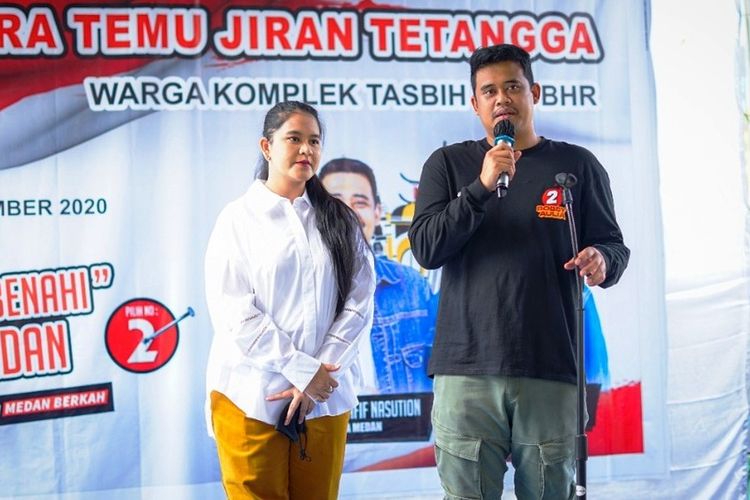 Bobby Nasution dan istrinya Kahiyang Ayu akan mencoblos di TPS 022 Komplek Tasbi di Jalan Setia Budi Medan sekitar pukul 10.00 WIB, sepulangnya dari ziarah, Selasa (8/12/2020)
