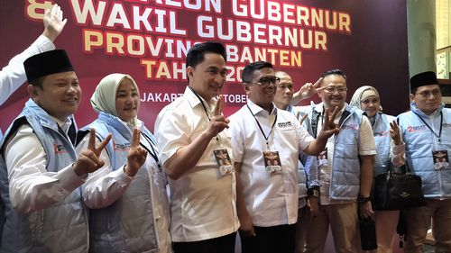 Debat Perdana Pilkada Banten 2024, Andra Soni Tiba Lebih Awal dari Dimyati 