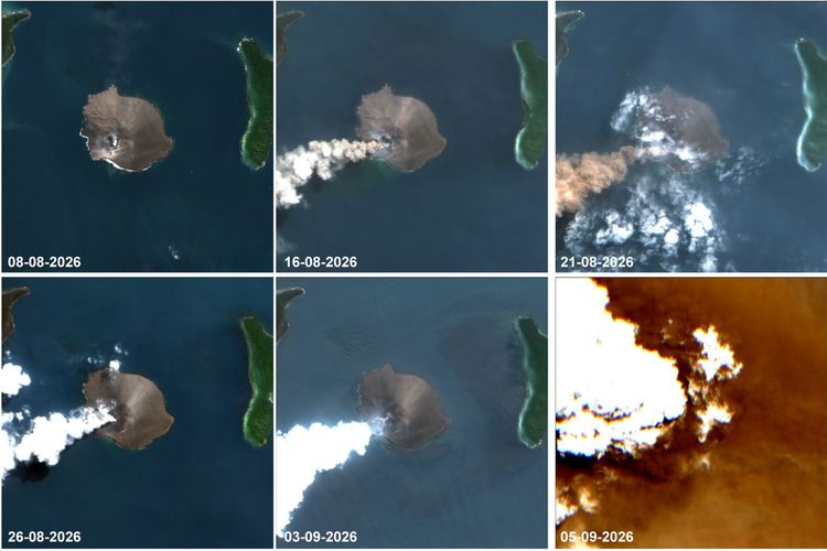 BIG Ungkap Detik-detik Erupsi Anak Krakatau, dari Tenang hingga Semburkan Abu Vulkanik
