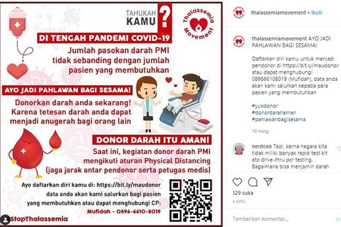 Thalassemia Movement: Terima Kasih untuk yang Berani Donor Darah di Tengah Pandemi...