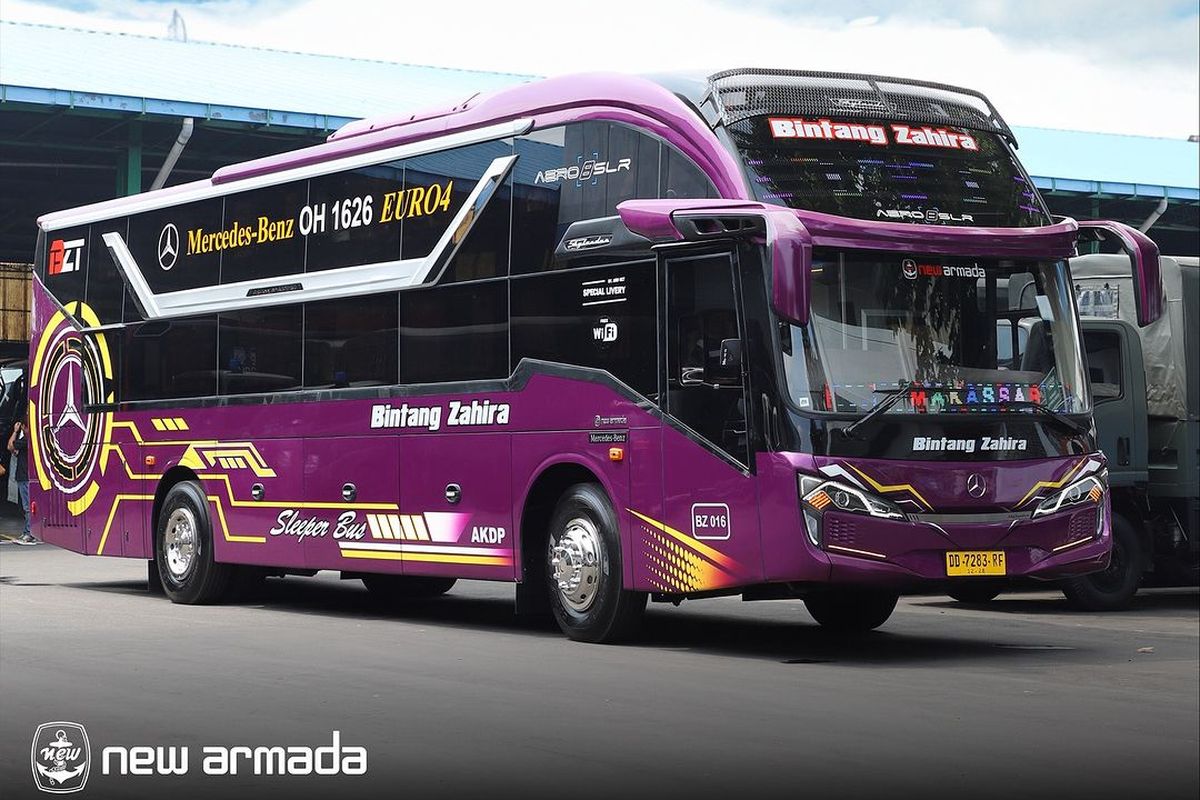 Bus baru PO Bintang Zahira dengan bodi Skylander Aero 8 SLR