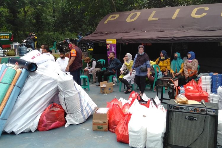 lokasi posko warga korban kebakaran di Jalan Pemuda I, Kelurahan Rawamangun, Pulogadung, Jakarta Timur, Jumat (10/7/2020)