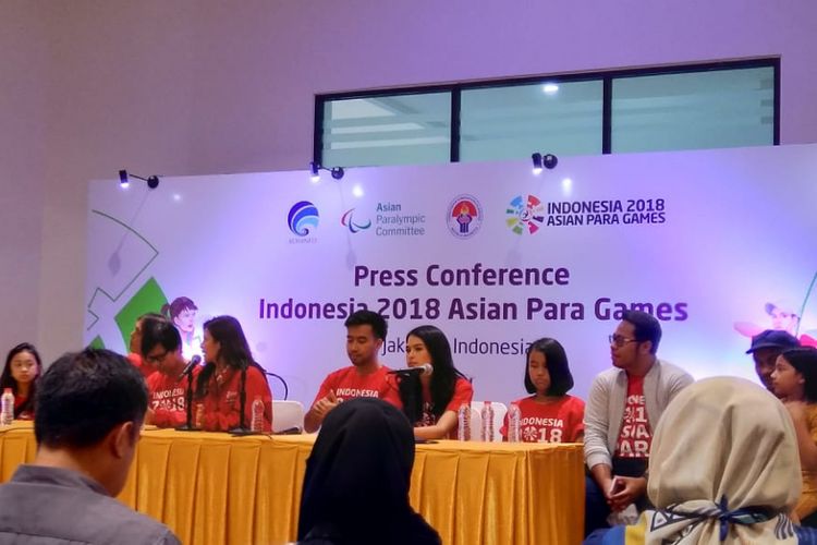 Konferensi Asian Para Games 2018, Senin (24/9/2018).