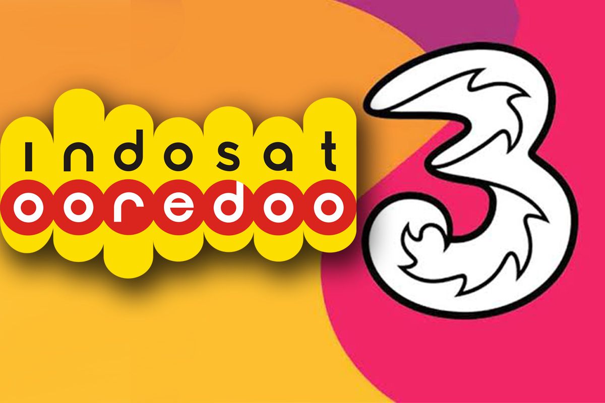 Ilustrasi merger Indosat Ooredoo dengan Hutchison Tri Indonesia.