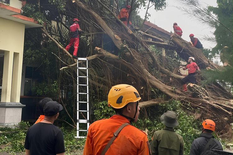 Cuaca Ekstrem Terjang Cicurug Sukabumi, Sekolah hingga Kendaraan Rusak